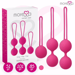MORESSA - OSIAN SET PREMIUM SILICONA ROSA (Osian One - 51 g | Osian Two - 101 g | Osian Three 85 g)
