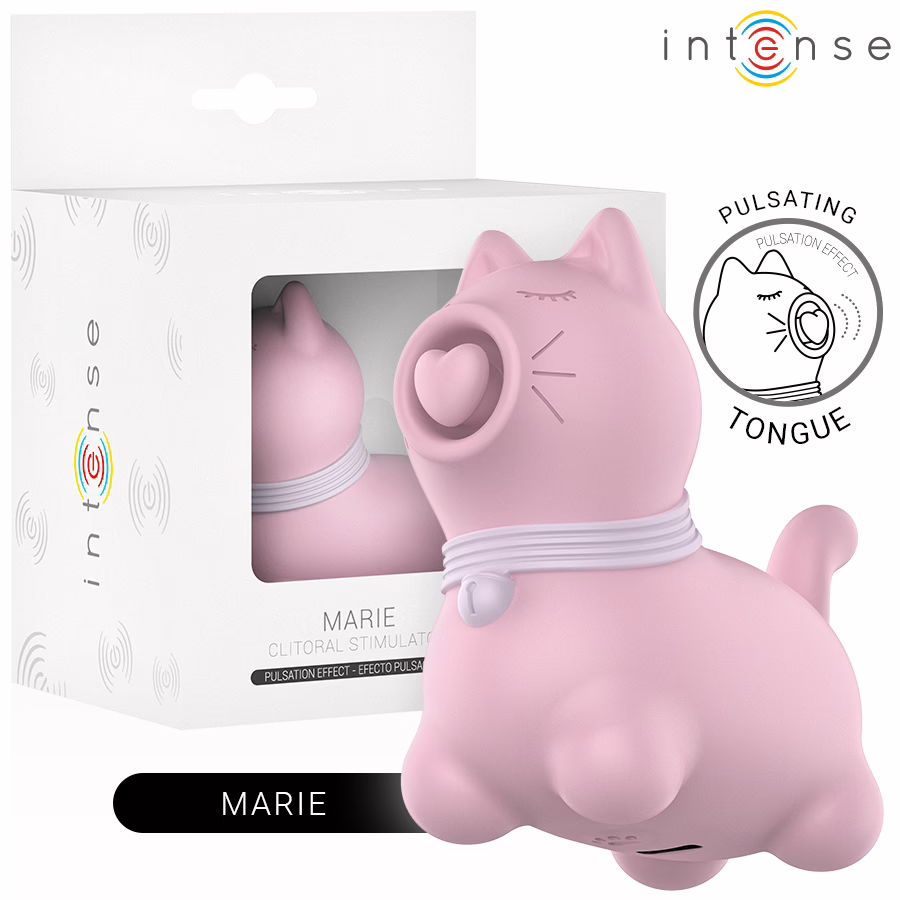 INTENSE - MARIE ESTIMULADOR CON LENGUA EFECTO PULSACIÓN ROSA