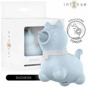 INTENSE - DUCHESS ESTIMULADOR CON LENGUA ROTATIVA 360º AZUL