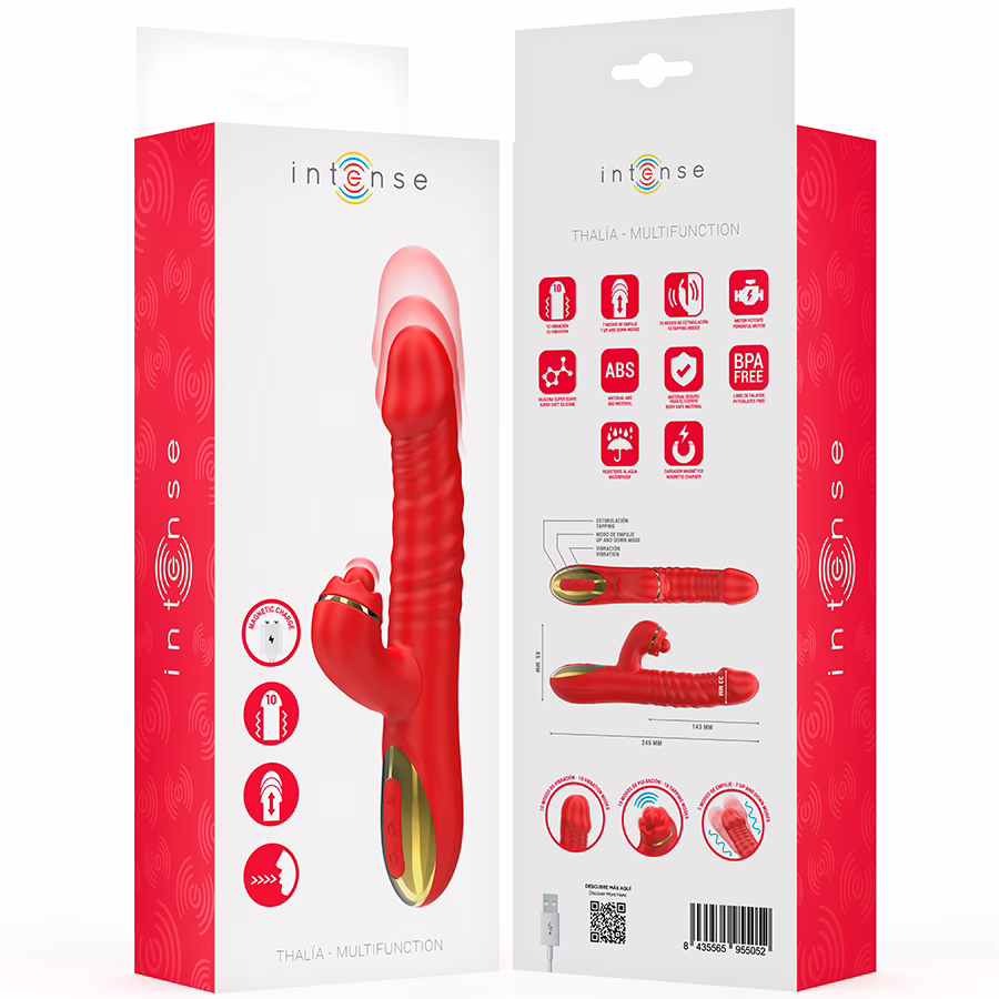 INTENSE - THALIA VIBRACIÓN & EMPUJE & ESTIMULACIÓN ROJO - Imagen 8