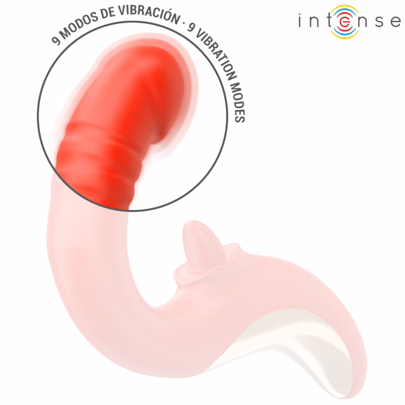 INTENSE - PAULINA VIBRADOR & ESTIMULADOR EN FORMA DE U ROJO - Imagen 6