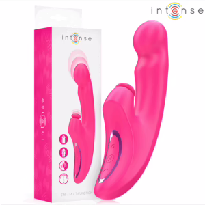 INTENSE - EMI VIBRADOR 13,5 CM MULTIFUNCIÓN 3 EN 1 10 VIBRACIONES ROSA