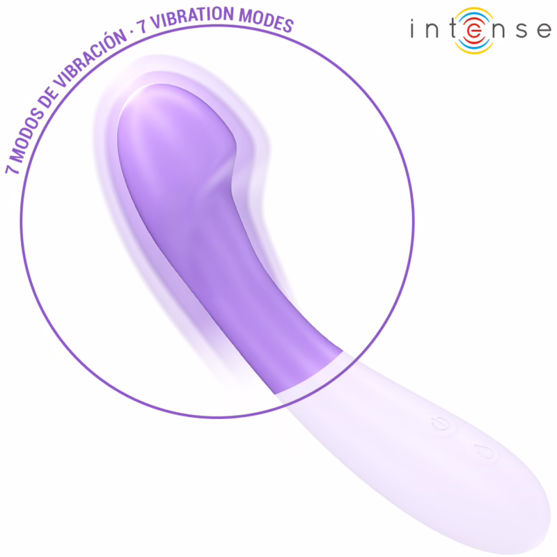 INTENSE - BECKY VIBRADOR 19 CM CALENTABLE 7 VIBRACIONES MORADO - Imagen 5