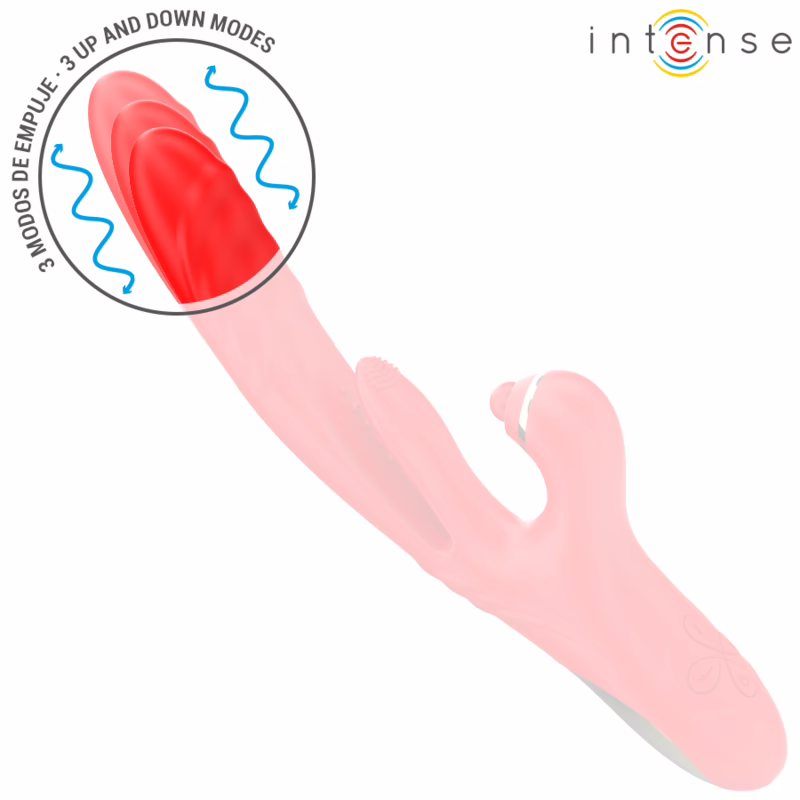 INTENSE - ROSALIA VIBRADOR MULTIFUNCIÓN 3 EN 1 ROJO - Imagen 4