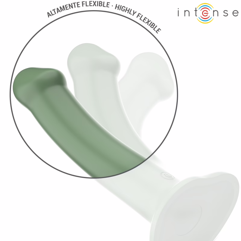 INTENSE - BECCA VIBRADOR CON VENTOSA 10 VIBRACIONES VERDE CONTROL REMOTO - Imagen 6