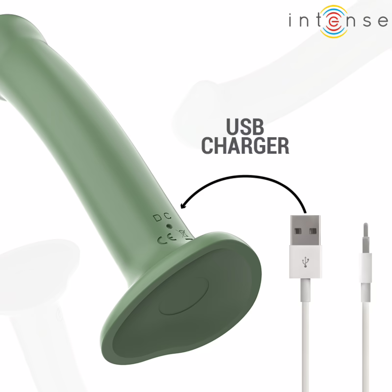 INTENSE - BECCA VIBRADOR CON VENTOSA 10 VIBRACIONES VERDE CONTROL REMOTO - Imagen 7