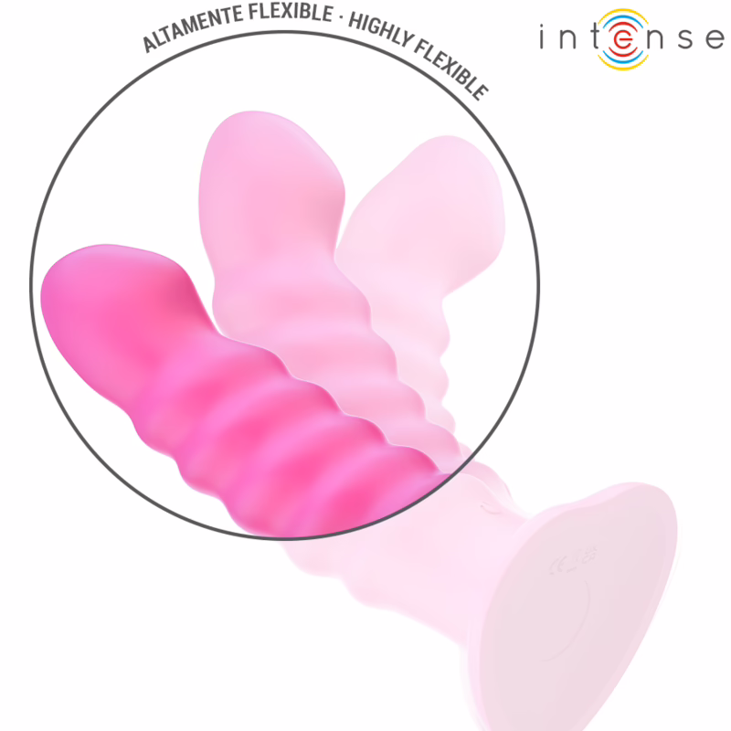 INTENSE - CINDY VIBRADOR TALLA L DISEÑO EN ESPIRAL 10 VIBRACIONES ROSA CONTROL REMOTO - Imagen 5