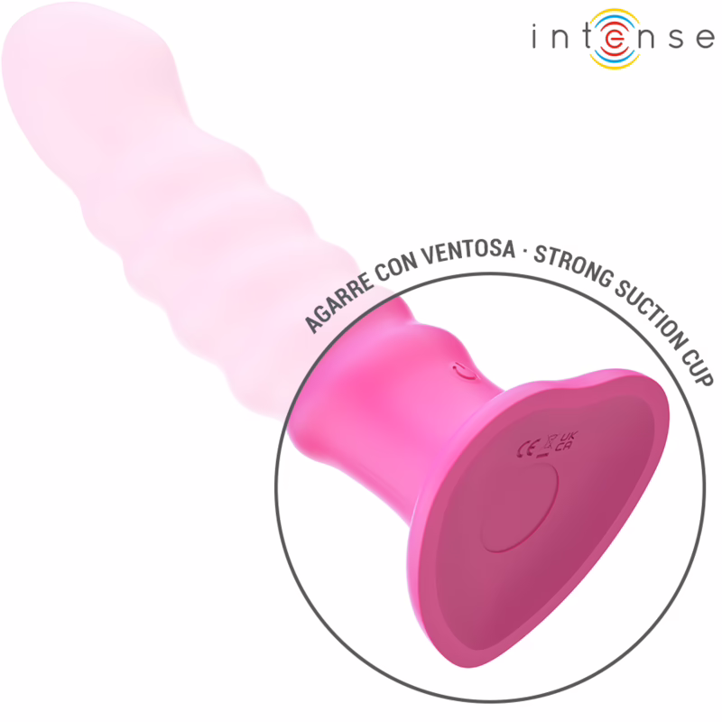 INTENSE - CINDY VIBRADOR TALLA L DISEÑO EN ESPIRAL 10 VIBRACIONES ROSA CONTROL REMOTO - Imagen 7