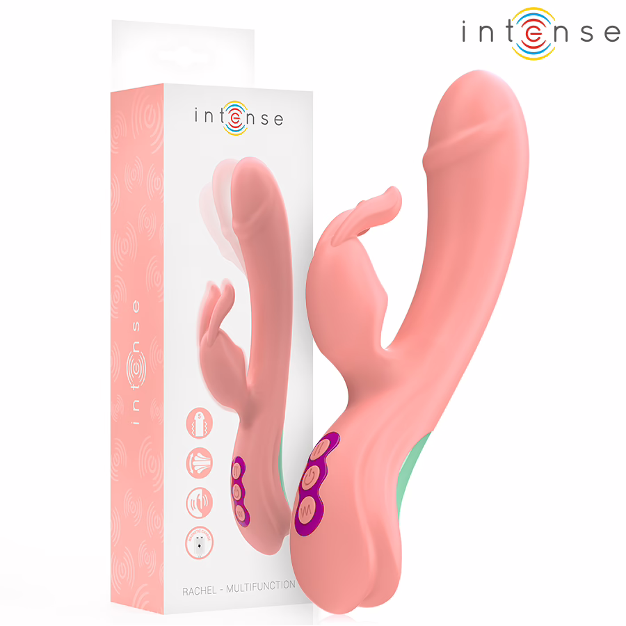 INTENSE - RACHEL VIBRADOR RABBIT 5 VIBRACIONES ROSA