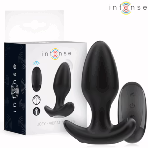 INTENSE - JOEY PLUG ANAL 10 VIBRACIONES NEGRO CONTROL REMOTO