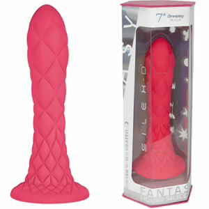 SILEXD - DREAMY DILDO FANTASY SILICONA LIQUIDA TERMOREACTIVO FUCSIA 18.5 CM