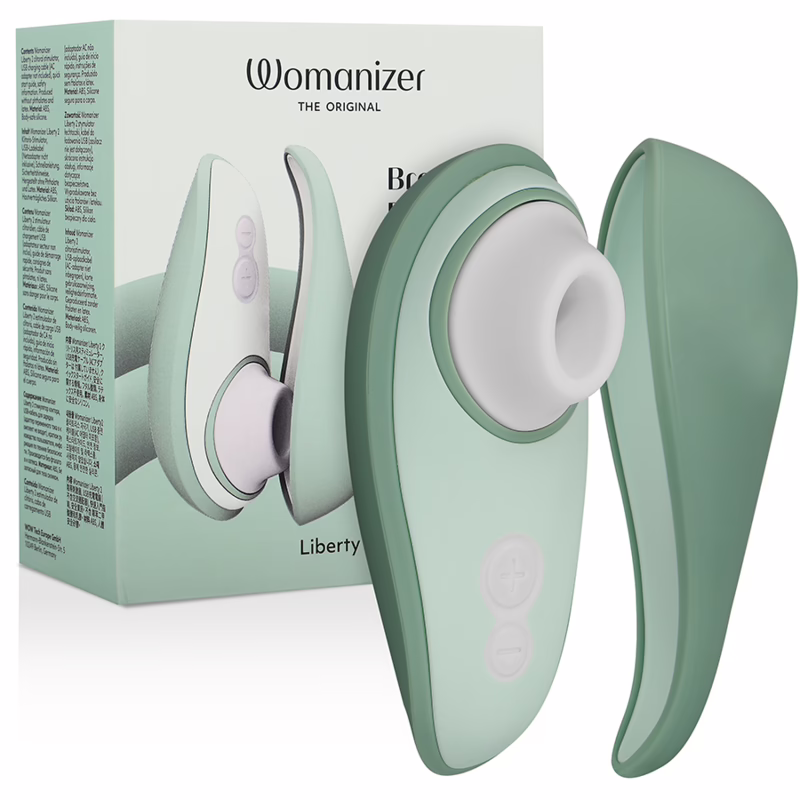 WOMANIZER - LIBERTY 2 ESTIMULADOR & SUCCIONADOR CLÍTORIS VERDE CLARO