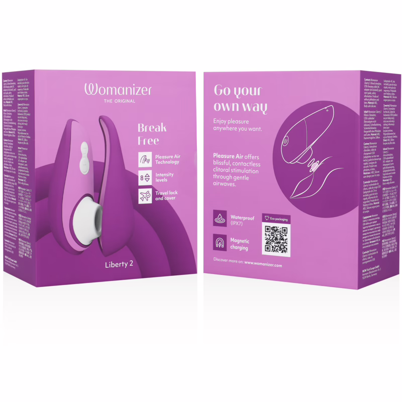 WOMANIZER - LIBERTY 2 ESTIMULADOR & SUCCIONADOR CLÍTORIS VIOLETA - Imagen 7