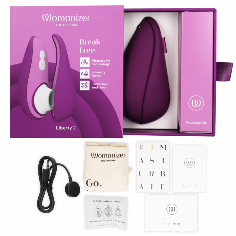 WOMANIZER - LIBERTY 2 ESTIMULADOR & SUCCIONADOR CLÍTORIS VIOLETA - Imagen 6