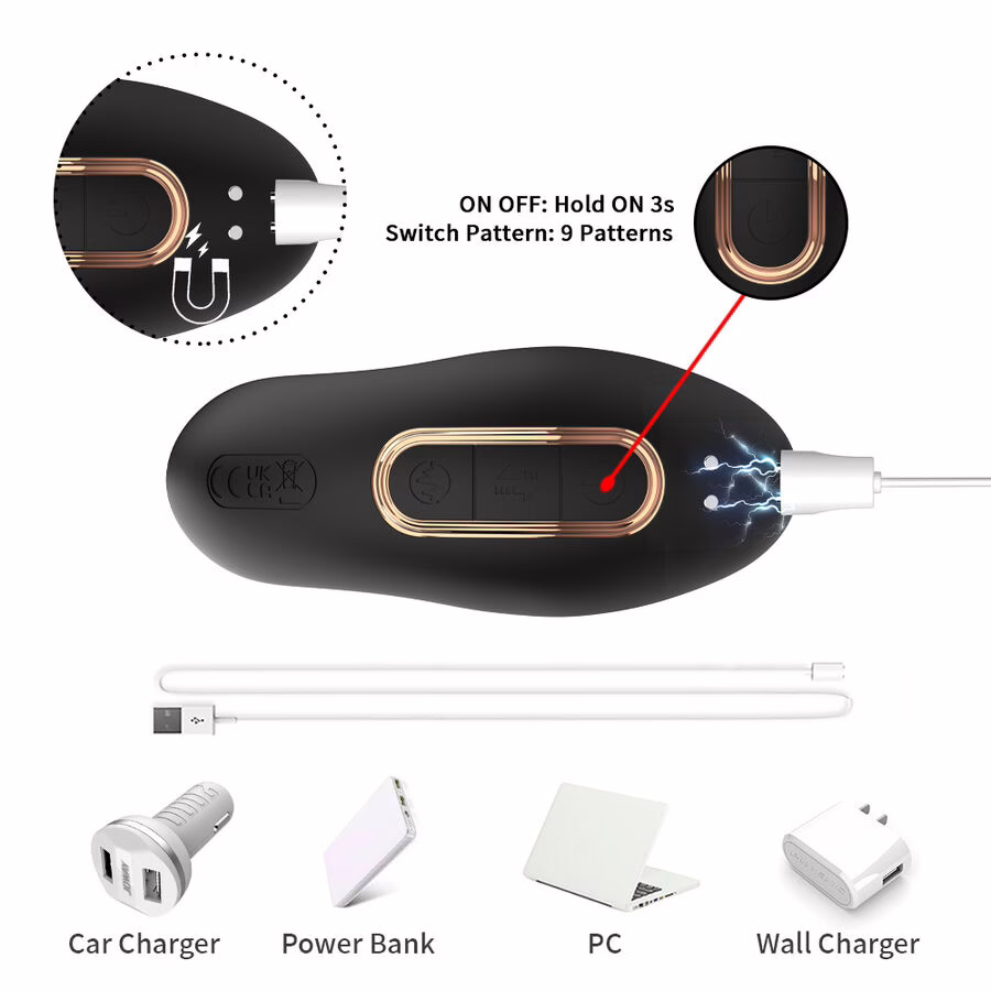 ARMONY - VIBRADOR ANAL PRÓSTATA CONTROL REMOTO NEGRO - Imagen 7