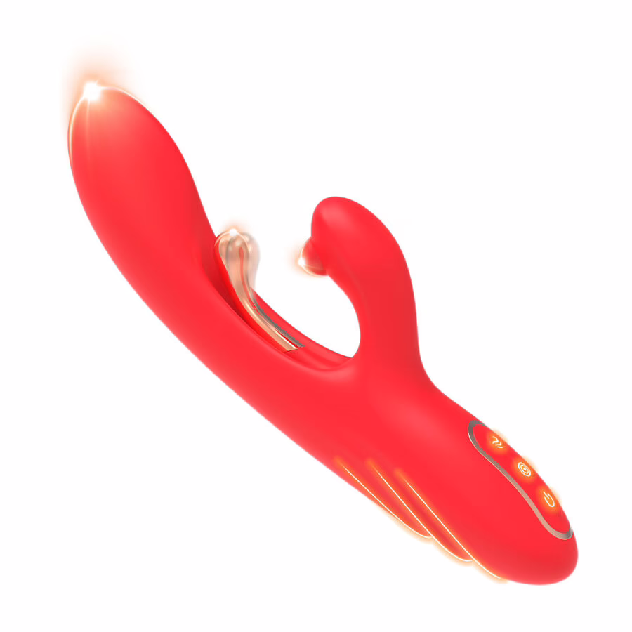ARMONY - VIBRADOR ESTIMULADOR PUNTO G Y CLÍTORIS CON LENGUA OSCILANTE ROJO - Imagen 2