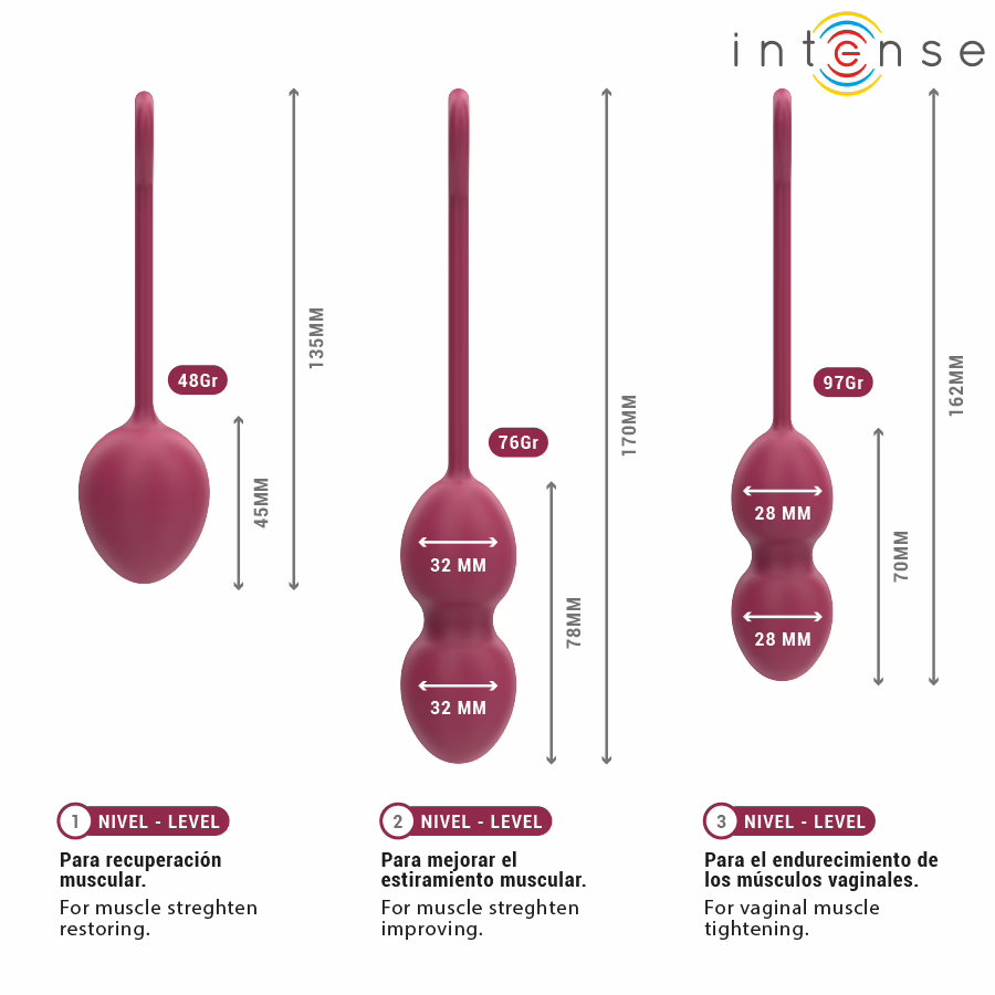 INTENSE - CHARLI KIT BOLAS KEGEL VIOLET - Imagen 5
