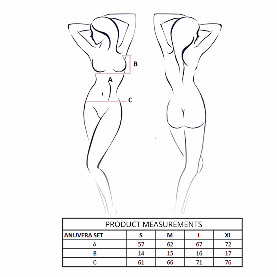 PASSION - ANUVERA SET SUJETADOR + TANGA BLANCO L/XL - Imagen 4