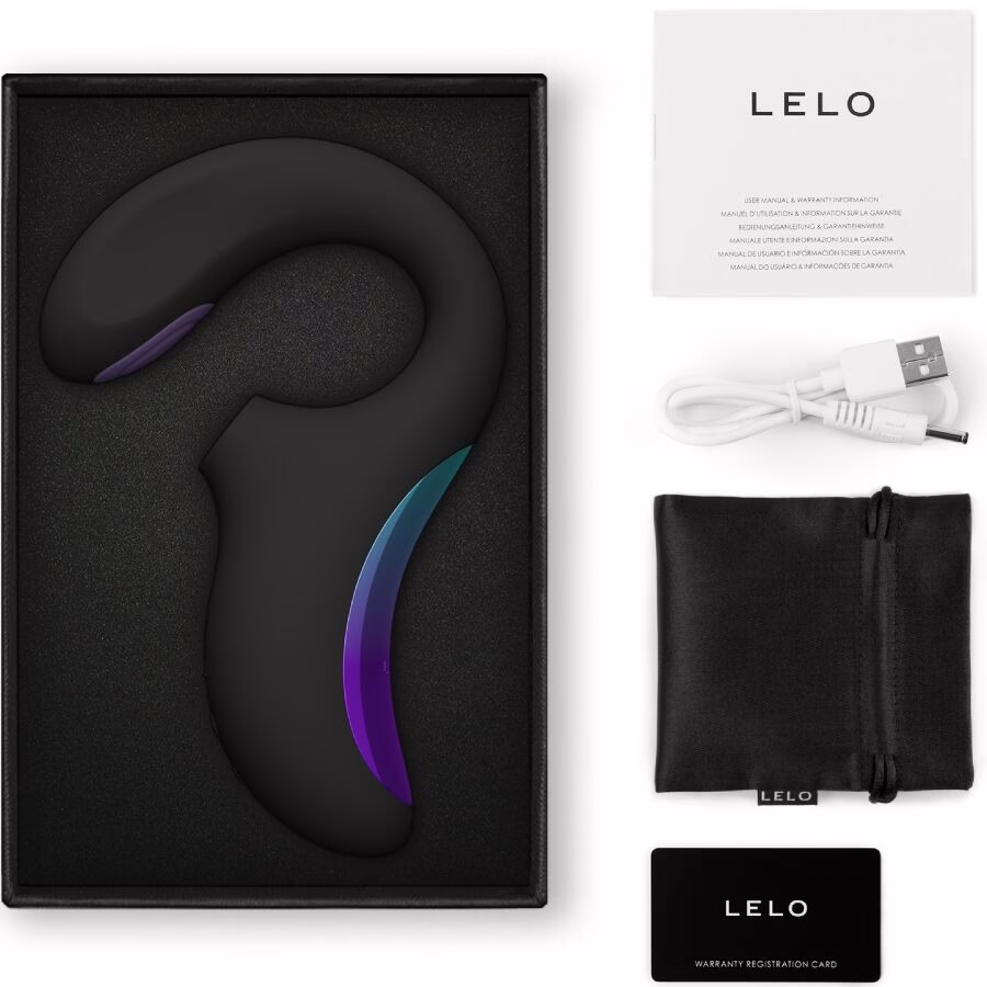 LELO - ENIGMA DOUBLE SONIC VIBRADOR PUNTO G NEGRO - Imagen 3