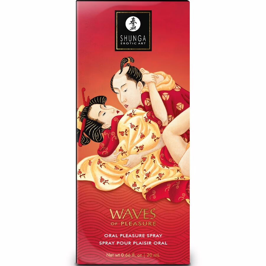 SHUNGA - WAVES PLEASURE SPRAY ORAL SEDUCTOR FRESA 20 ML - Imagen 3