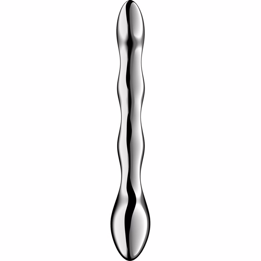 SATISFYER - COSMIC CREST 2 DILDO ACERO INOXIDABLE DOBLE USO - Imagen 2