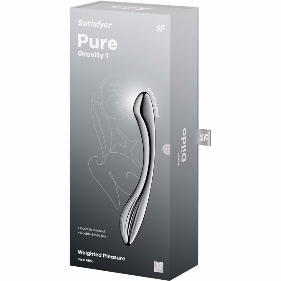 SATISFYER - PURE GRAVITY 1 DILDO ACERO INOXIDABLE DOBLE USO - Imagen 5