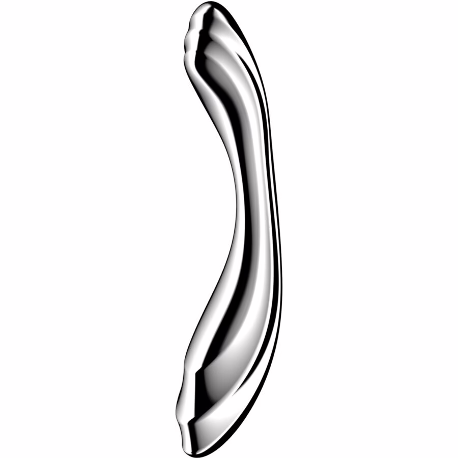 SATISFYER - PURE GRAVITY 2 DILDO ACERO INOXIDABLE DOBLE USO