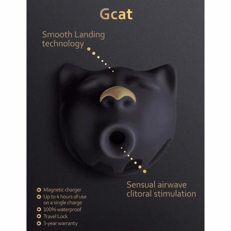 G-VIBE - GCAT MYSTIC SUCCIONADOR DE CLÍTORIS NEGRO - Imagen 2