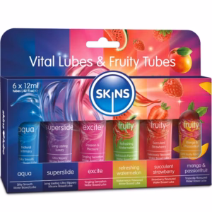 SKINS - VITAL & FRUITY LUBES KIT LUBRICANTES 6 x 12 ML