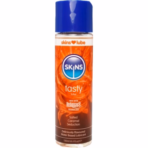 SKINS - TASTY LUBRICANTE BASE DE AGUA CARAMELO SALADO 130 ML