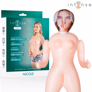 INTENSE DOLLS - NICOLE MUÑECA HINCHABLE CON TRES ORIFICIOS