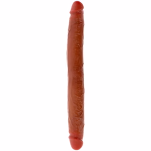 GET REAL - DILDO DOBLE DONG DE SILICONA CARAMELO 35 CM