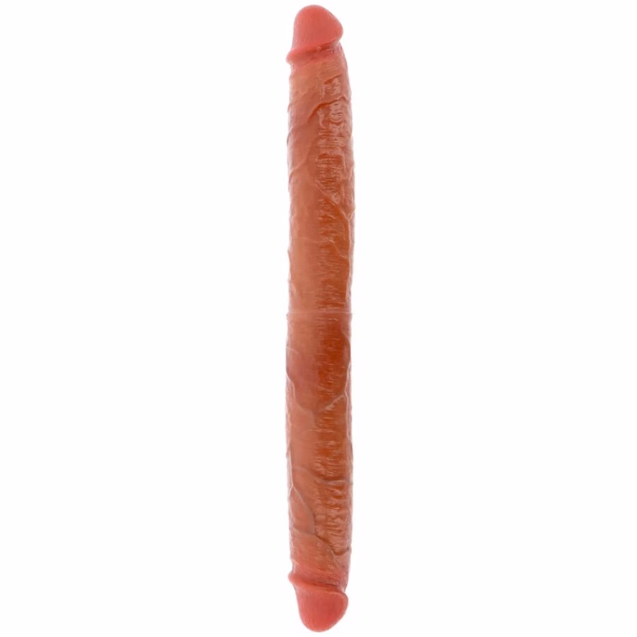 GET REAL - DILDO DOBLE DONG DE SILICONA CARAMELO 46 CM