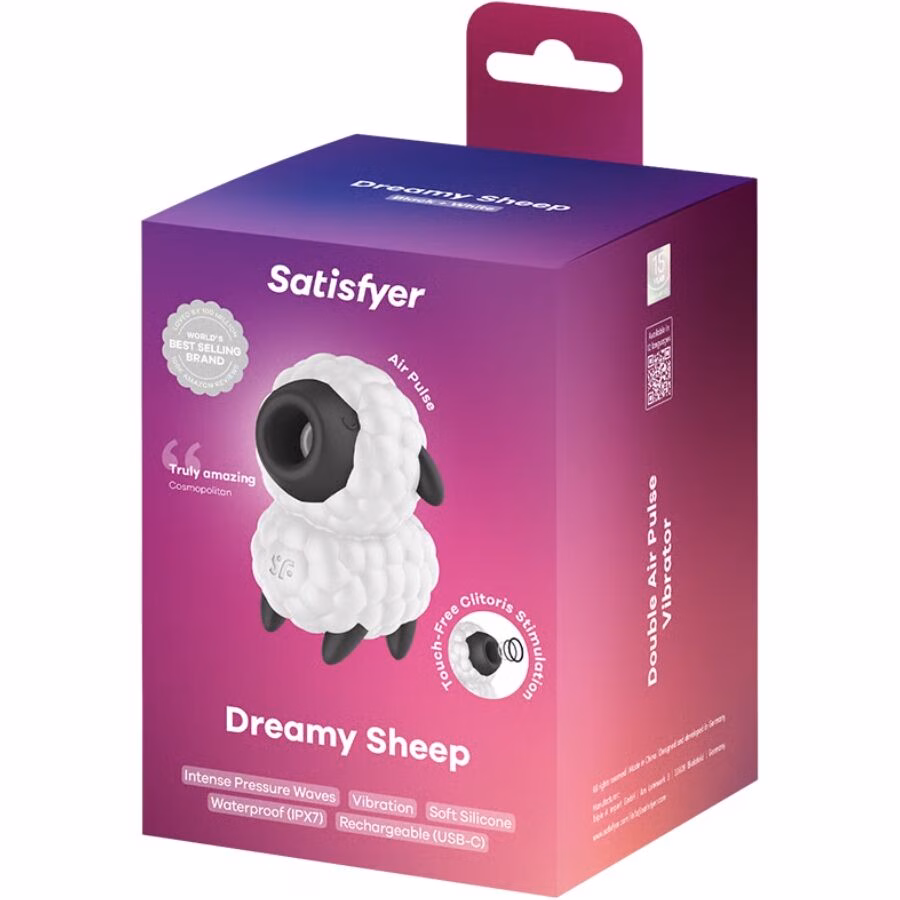 SATISFYER - DREAMY SHEEP VIBRADOR & ESTIMULADOR AIR PULSE - Imagen 3