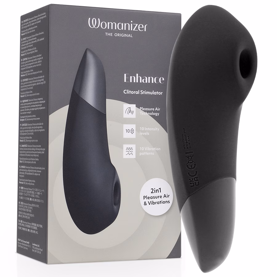 WOMANIZER - ENHANCE ESTIMULADOR DE CLITORÍS NEGRO