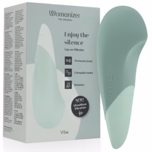 WOMANIZER - VIBE VIBRADOR LAY-ON SILENCIOSO VERDE CLARO