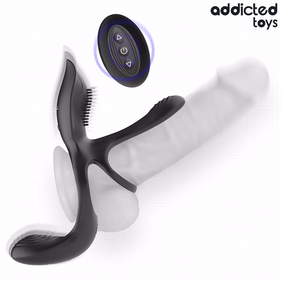 ADDICTED TOYS - ANILLO DOBLE PARA EL PENE CON ESTIMULADOR DE CLÍTORIS - Imagen 2