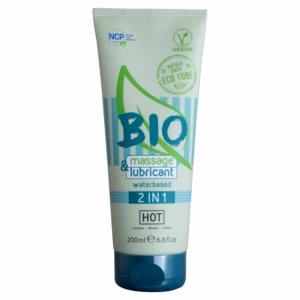 HOT - BIO MASSAGE & LUBRICANTE BASE AGUA 2 EN 1 200 ML