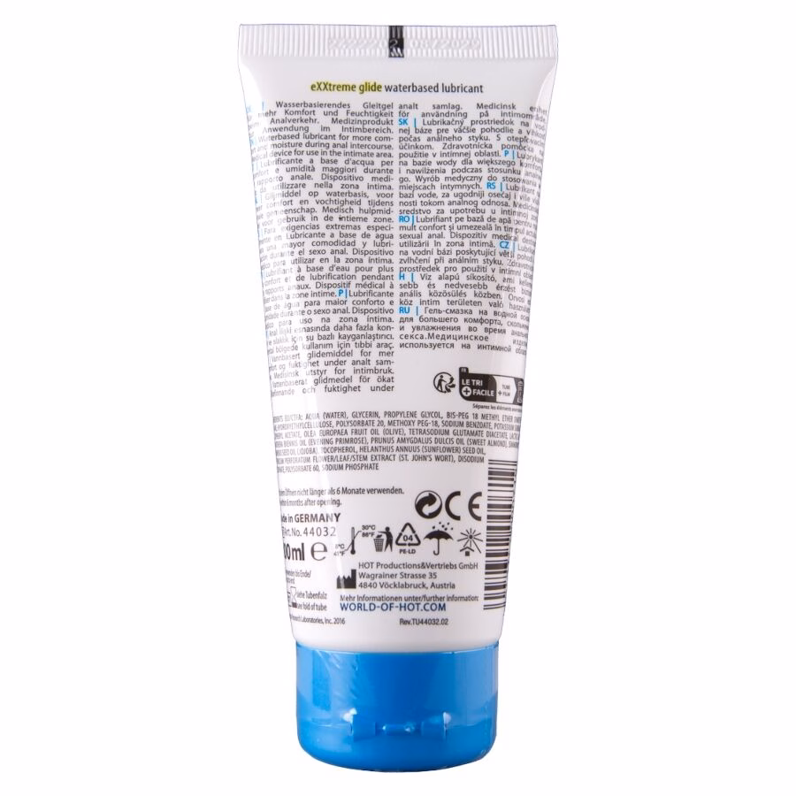 HOT - EXXTREME GLIDE LUBRICANTE BASE AGUA + ACEITE CONFORT A+ 100 ML - Imagen 2