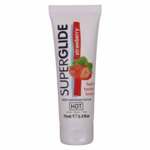 HOT - SUPERGLIDE LUBRICANTE COMESTIBLE BASE AGUA FRESA 75 ML