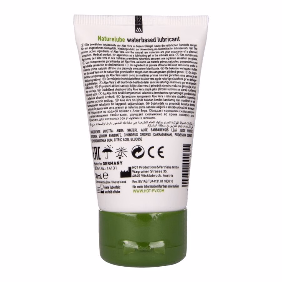 HOT - NATURE LUBE LUBRICANTE BASE AGUA ALOE VERA 30 ML - Imagen 2
