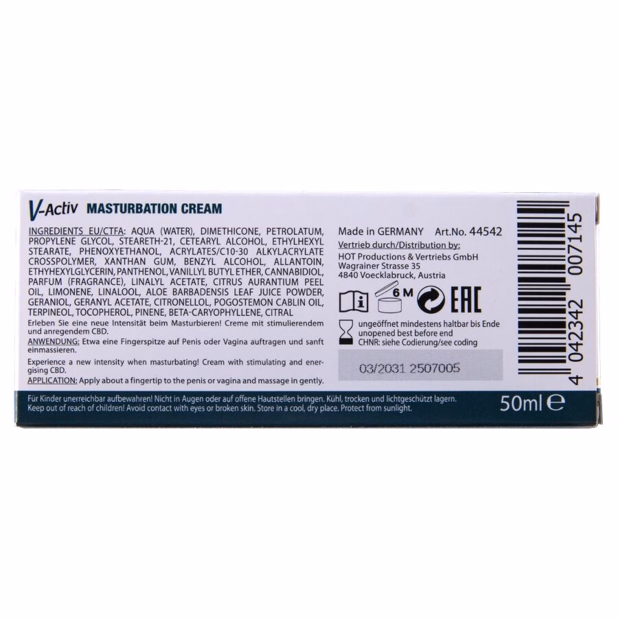 HOT - CREMA DE MASTURBACIÓN CON CBD - UNISEX 100 ML - Imagen 5