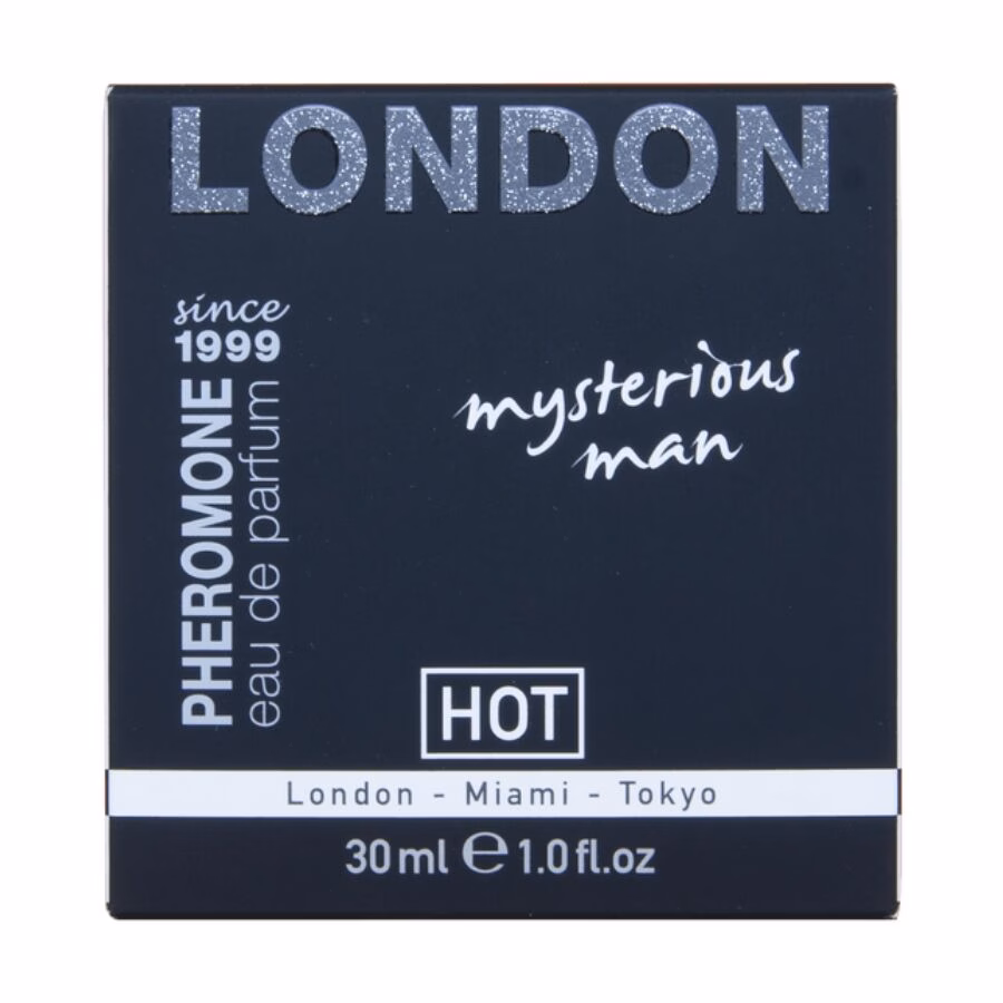 HOT - PERFUME CON FEROMONAS LONDON MYSTERIOUS HOMBRE 30 ML - Imagen 2