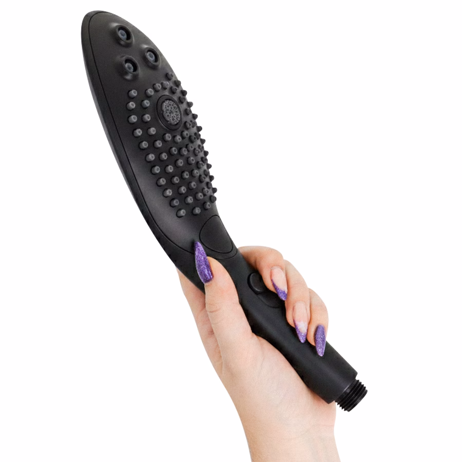WOMANIZER - WAVE CABEZAL DE DUCHA ESTIMULADOR DE CLITORÍS NEGRO - Imagen 4