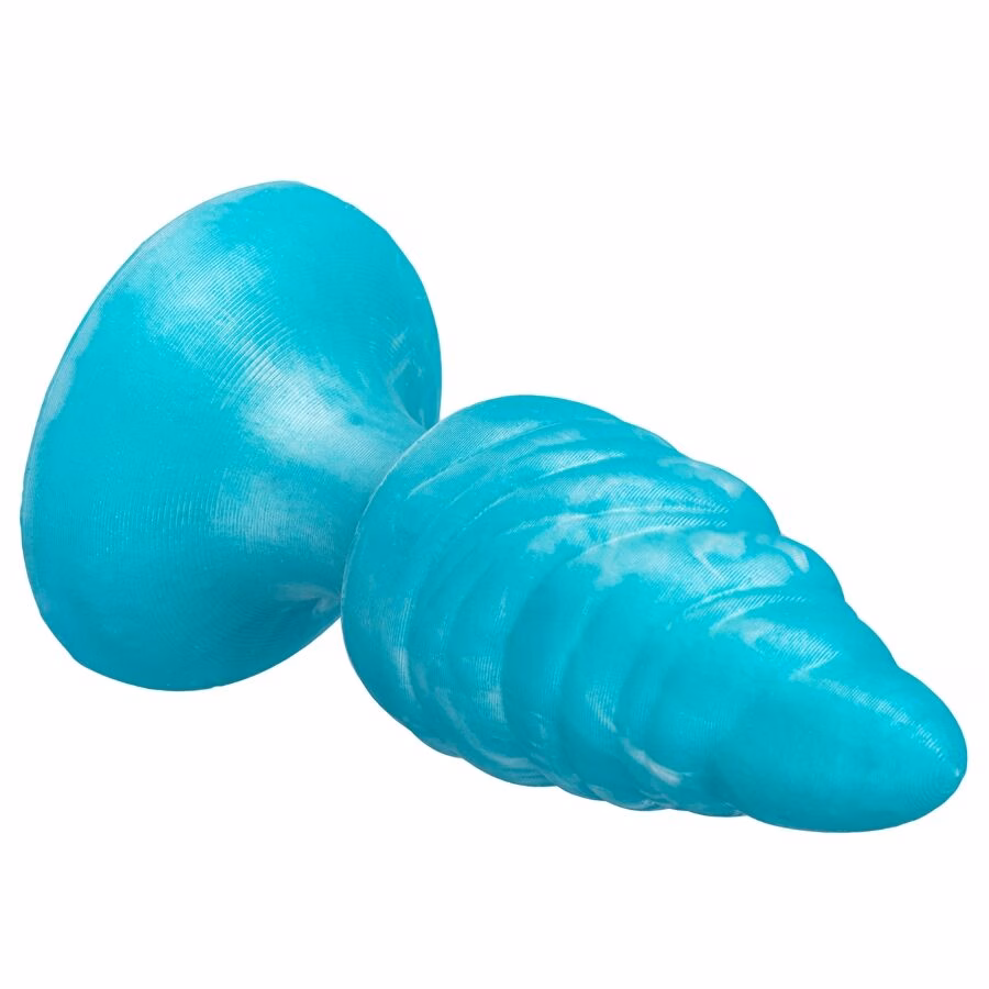 SILEXD - MELTY PLUG ANAL FANTASY SILICONA LIQUIDA TERMOREACTIVO AZUL CELESTE 9.2 CM - Imagen 4