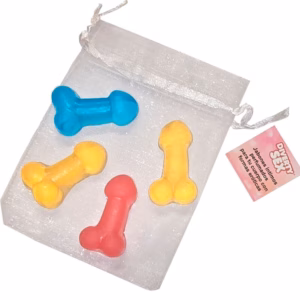 DIABLO PICANTE - 4 MINI JABONES PERFUMADOS FORMA PENE