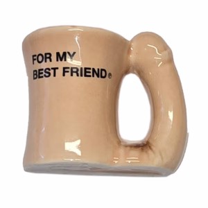 DIABLO PICANTE  IMÁN TAZA CERÁMICA CON ASA DE PENE FOR MY BEST FRIEND