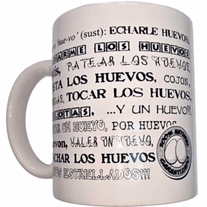 DIABLO PICANTE - TAZA BLANCA DE SINÓNIMOS HUEVOS 370 ML