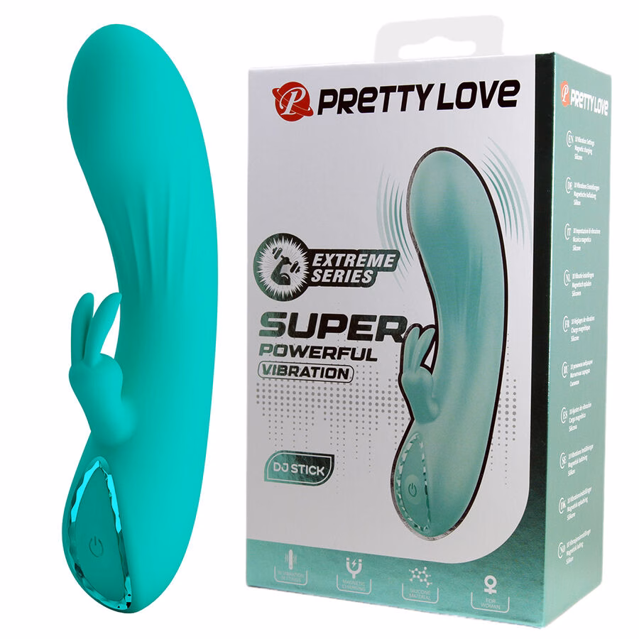PRETTY LOVE- DJ STICK VIBRADOR PUNTO G TURQUESA