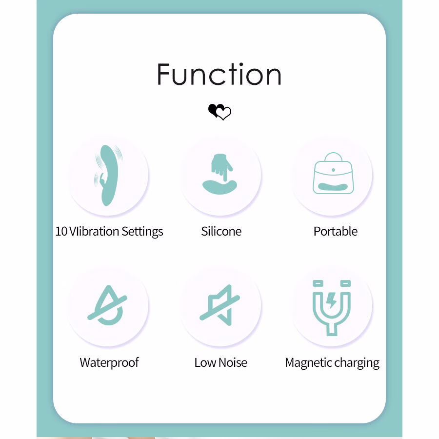 PRETTY LOVE- DJ STICK VIBRADOR PUNTO G TURQUESA - Imagen 9